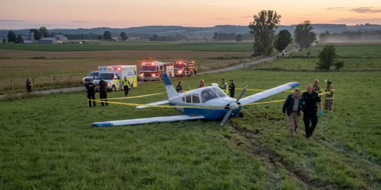 Plane crash Centre Wellington Township 2026